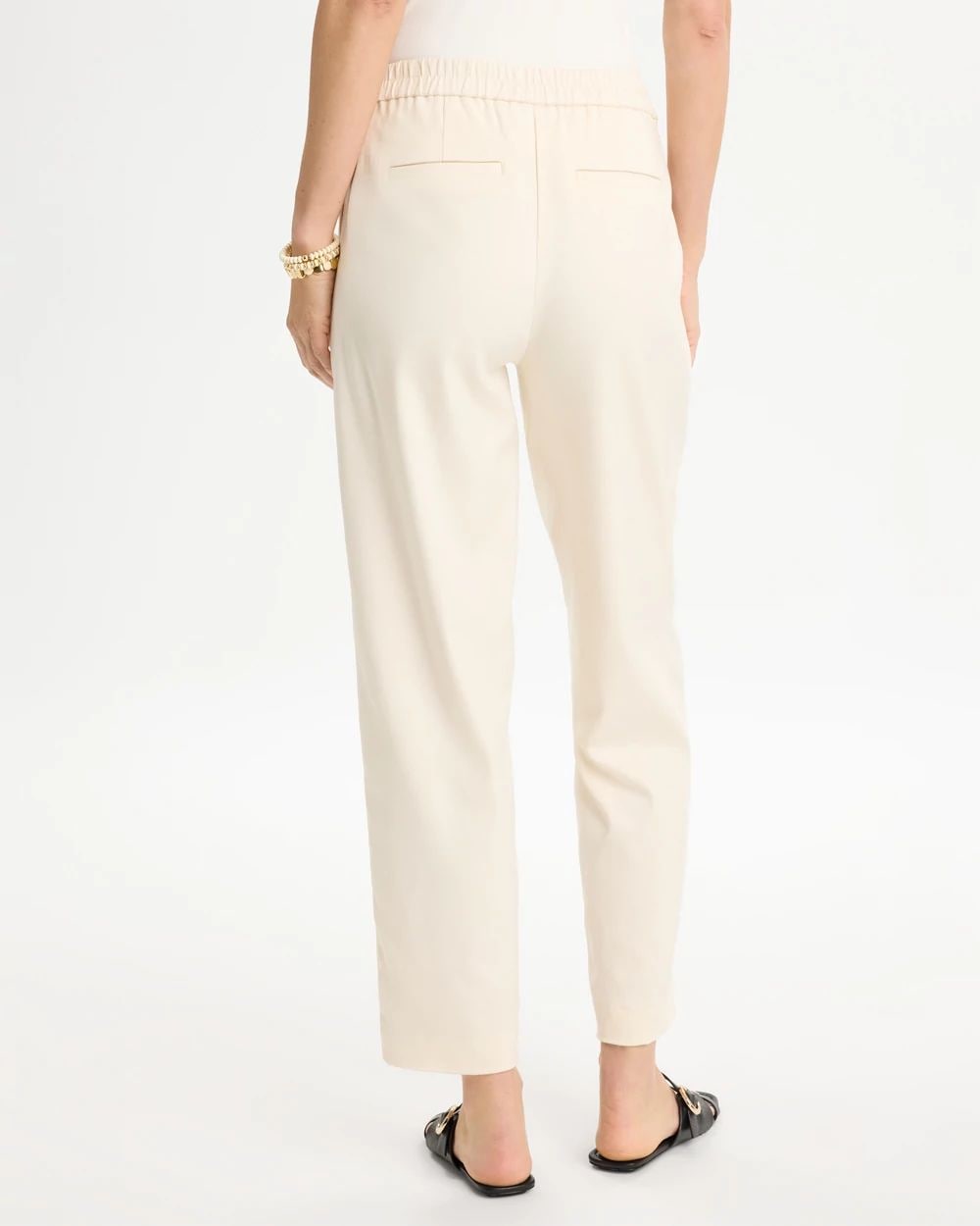 パンツ wjk easy cropped pants beige L Relaxed Tapered Crop Pants | Chico's